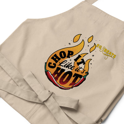 EG3BEATS CHOP IT LIKE IT'S HOT Organic Cotton Apron Cook Wear