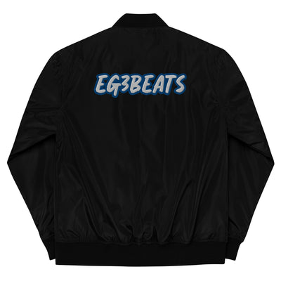 EG3BEATS BLUE Premium Recycled Bomber Jacket