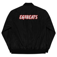 EG3BEATS RED Premium Recycled Bomber Jacket