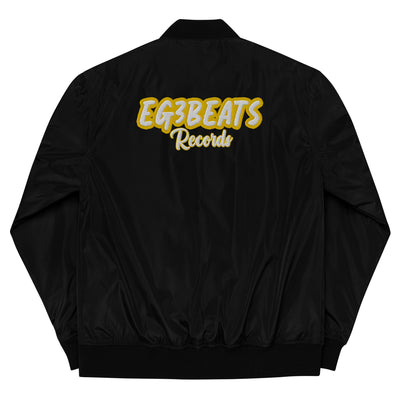 EG3BEATS RECORDS GOLD Premium Recycled Bomber Jacket