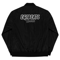 EG3BEATS RECORDS BLACK Premium Recycled Bomber Jacket