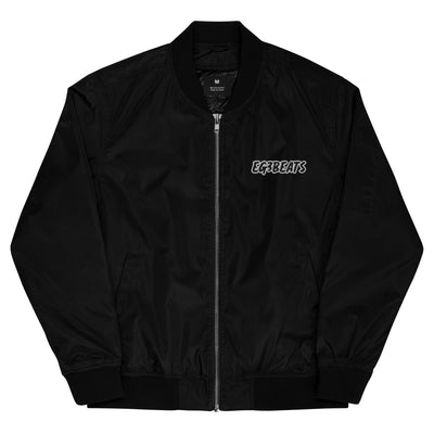 EG3BEATS BLACK Premium Recycled Bomber Jacket