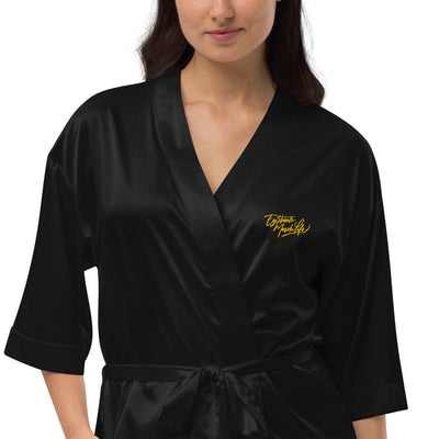 EG3BEATS MERCH LIFE Womens Satin Robe