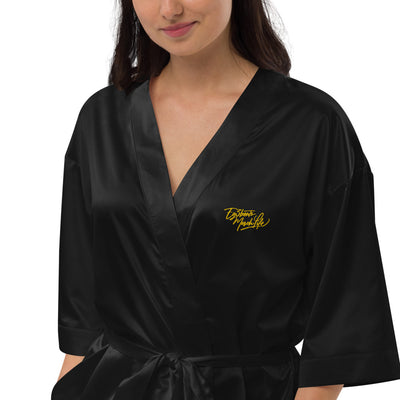 EG3BEATS MERCH LIFE Womens Satin Robe