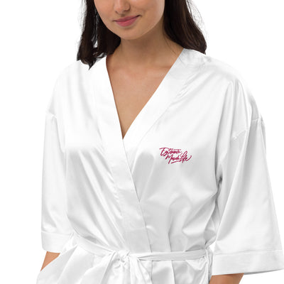 EG3BEATS MERCH LIFE Womens Satin Robe