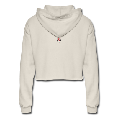 EG3BEEATS DON'T PANIC IT'S ORGANIC WOMENS CROP HOODIE - dust