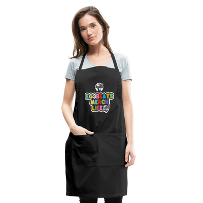 EG3BEATS MERCH LIFE ADJUSTABLE APRON COOK WEAR - black