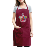 EG3BEATS MERCH LIFE ADJUSTABLE APRON COOK WEAR - burgundy