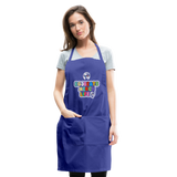 EG3BEATS MERCH LIFE ADJUSTABLE APRON COOK WEAR - royal blue