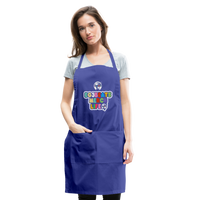 EG3BEATS MERCH LIFE ADJUSTABLE APRON COOK WEAR - royal blue