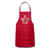 EG3BEATS MERCH LIFE ADJUSTABLE APRON COOK WEAR - red