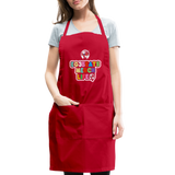 EG3BEATS MERCH LIFE ADJUSTABLE APRON COOK WEAR - red