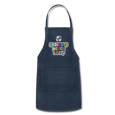 EG3BEATS MERCH LIFE ADJUSTABLE APRON COOK WEAR - navy