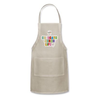 EG3BEATS MERCH LIFE ADJUSTABLE APRON COOK WEAR - natural