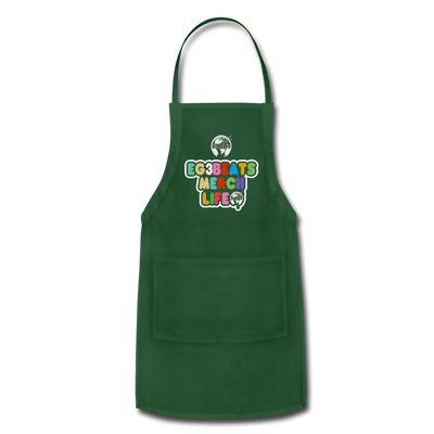 EG3BEATS MERCH LIFE ADJUSTABLE APRON COOK WEAR - forest green