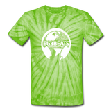 EG3BEATS TIE DYE T-SHIRT - spider lime green