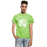 EG3BEATS TIE DYE T-SHIRT - spider lime green