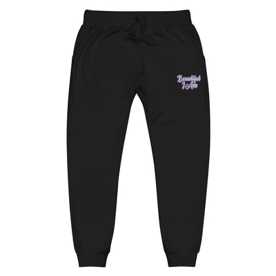 BEAUTIFUL I AM PURPLE Unisex Fleece Sweatpants Joggers