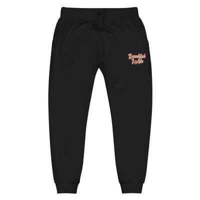 BEAUTIFUL I AM ORANGE Unisex Fleece Sweatpants Joggers