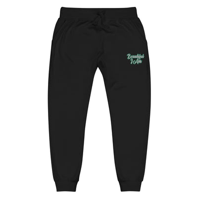 BEAUTIFUL I AM GREEN Unisex Fleece Sweatpants Joggers