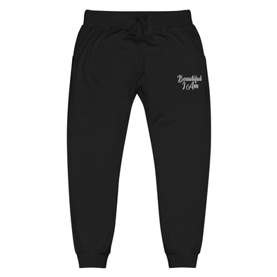 BEAUTIFUL I AM BLACK Unisex Fleece Sweatpants Joggers