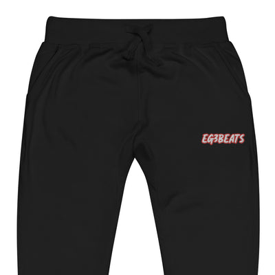 EG3BEATS RED Unisex Fleece Sweatpants Joggers