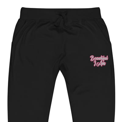 BEAUTIFUL I AM PINK Unisex Fleece Sweatpants Joggers