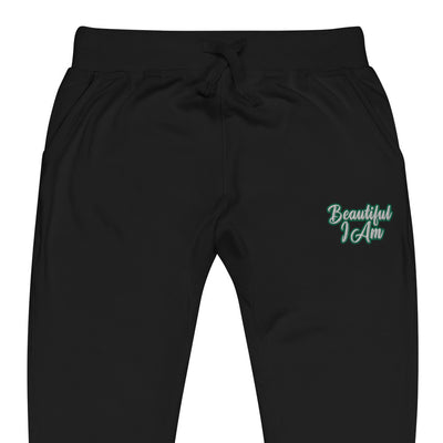 BEAUTIFUL I AM GREEN Unisex Fleece Sweatpants Joggers