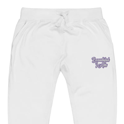 BEAUTIFUL I AM PURPLE Unisex Fleece Sweatpants Joggers