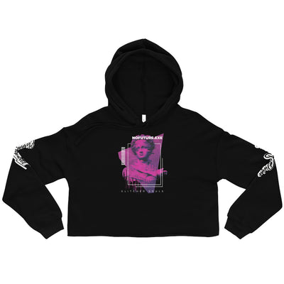 ETERNAL DIVINE APPAREL WOMENS GLITCHED SOULS Crop Hoodie