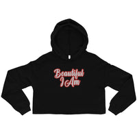 BEAUTIFUL I AM RED Crop Hoodie