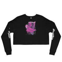 ETERNAL DIVINE APPAREL WOMENS GLITCHED SOULS Crop Sweatshirt