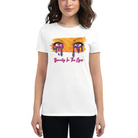 BEAUTIFUL I AM BEAUTY IN THE EYES Women's Short Sleeve T-Shirt